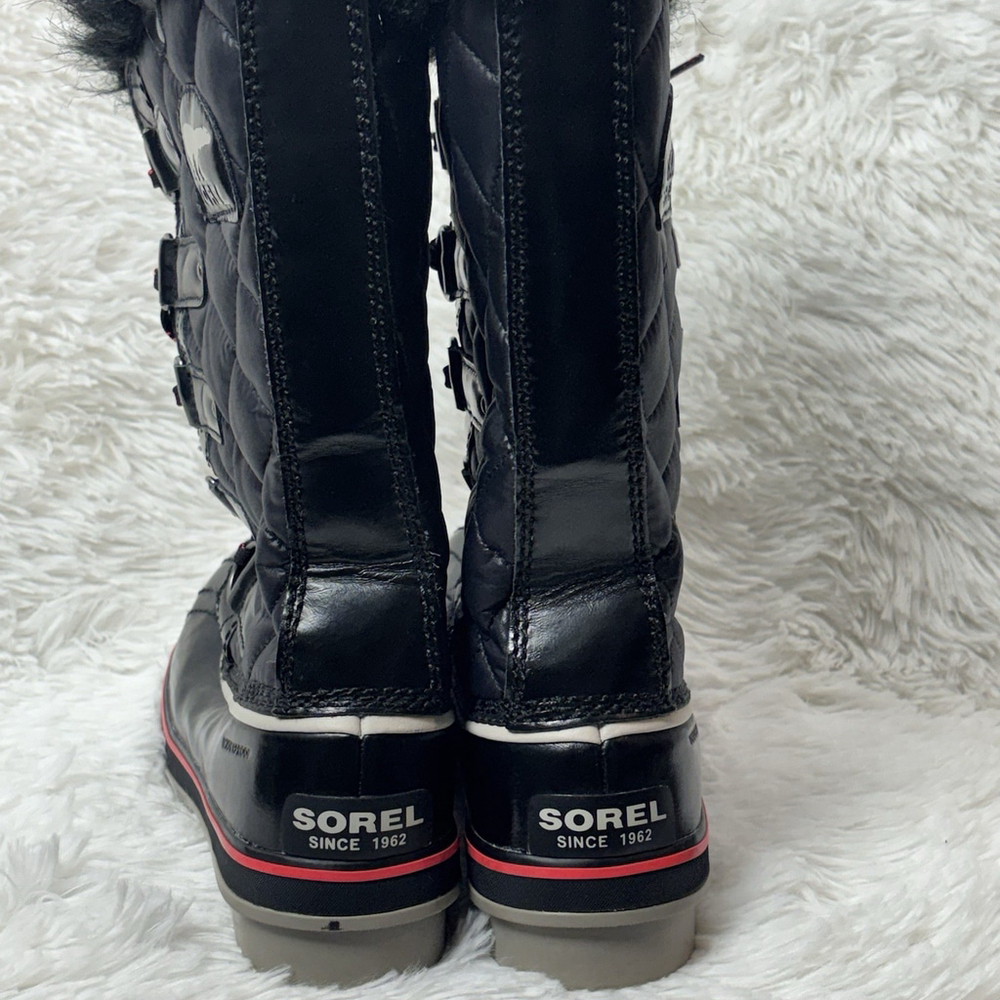 Sorel Joan of Arctic Waterproof Winter Boots Black Sz 9 - Picture 6 of 12